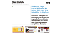 Desktop Screenshot of dannmanahan.com