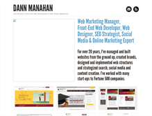 Tablet Screenshot of dannmanahan.com